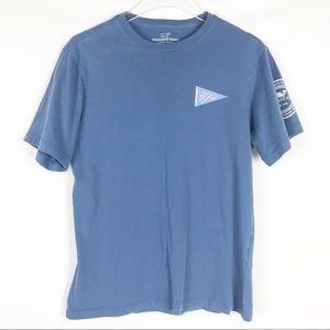 VINEYARD VINES Blue Flag VV Whale T-Shirt XS